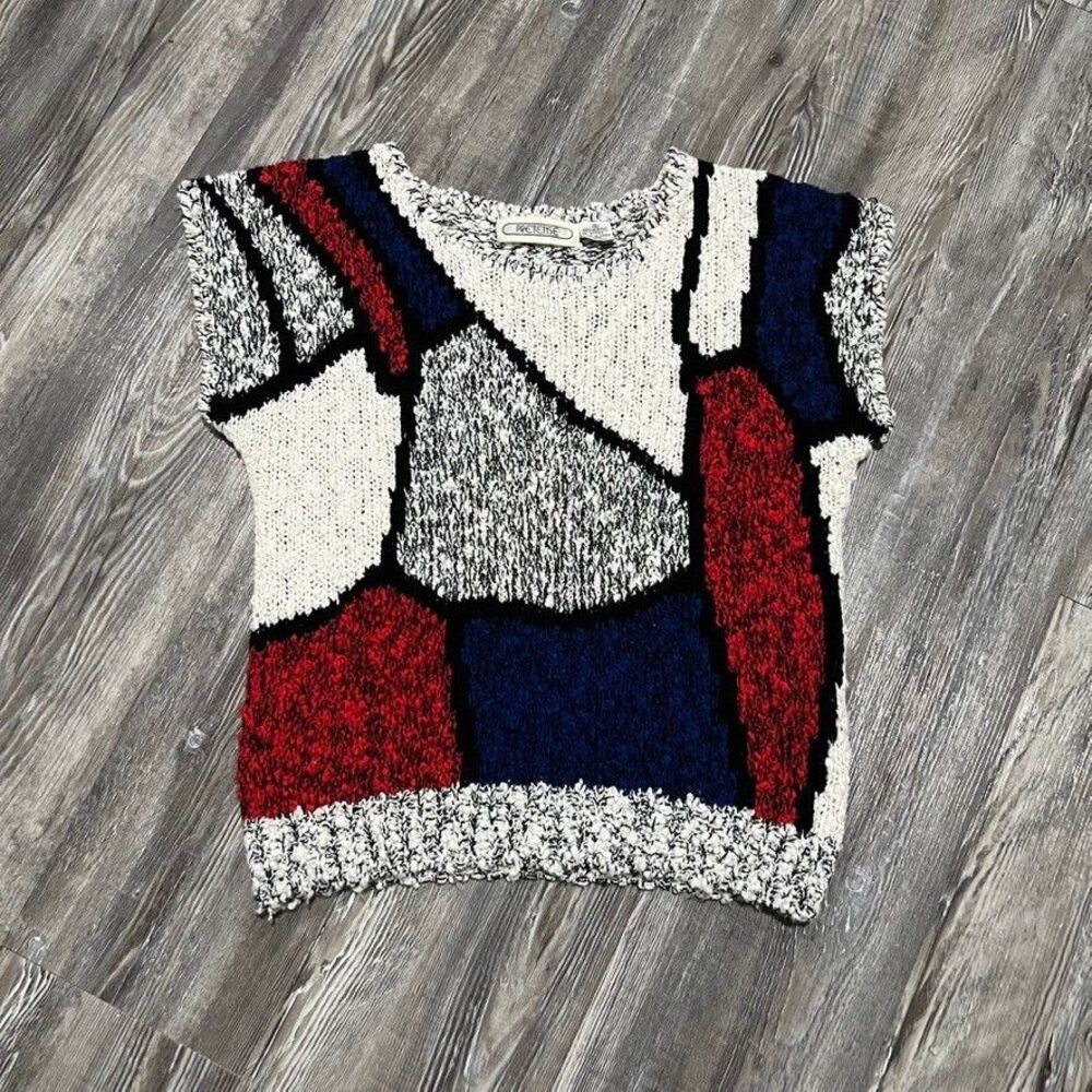 Vintage Pretense Abstract Popcorn Knit Sweater - Picture 5 of 5